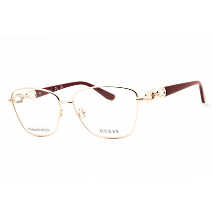 Guess Women's Eyeglasses - Pale Gold/Brown Metal Full Rim Frame, 57mm | GU50179 032 ,