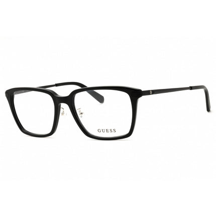 Guess Men's Eyeglasses - Shiny Black Rectangular Shape Full Rim Frame | GU50206-D 001 ,