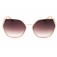 Guess Women's Sunglasses - Shiny Rose Gold Oversized Full Rim Frame | GU7843-S 28Z ,