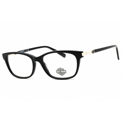 Harley Davidson Women's Eyeglasses - Shiny Black Acetate Full Rim Frame | HD0578 001 ,
