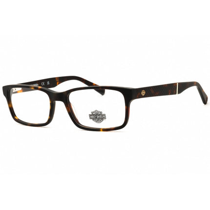 Harley Davidson Men's Eyeglasses - Dark Havana Rectangular Full Rim Frame | HD0774 052 ,
