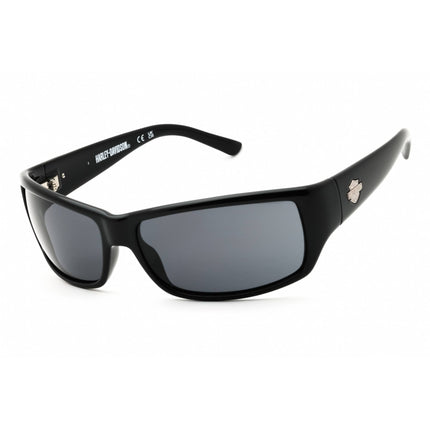 Harley Davidson Men's Sunglasses - Shiny Black Rectangular Shape Frame | HD0860X C33 ,