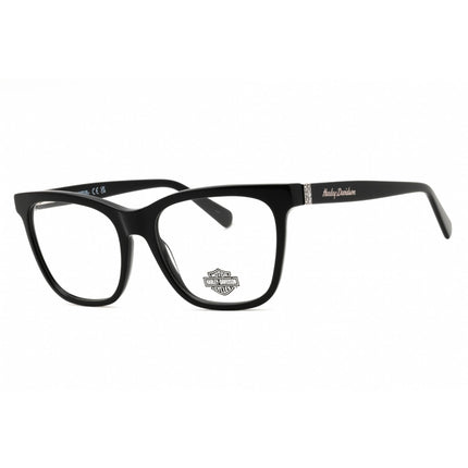 Harley Davidson Men's Eyeglasses - Shiny Black Acetate Full Rim Frame | HD50055 001 ,