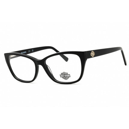 Harley Davidson Women's Eyeglasses - Shiny Black Cat Eye Full Rim Frame | HD50108 001 ,