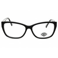 Harley Davidson Women's Eyeglasses - Shiny Black Cat Eye Full Rim Frame | HD50108 001 ,