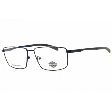 Harley Davidson Men's Eyeglasses - Matte Blue Rectangular Full Rim Frame | HD50114 091 ,