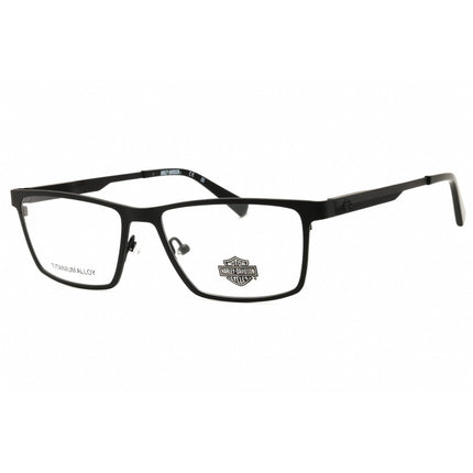 Harley Davidson Men's Eyeglasses - Matte Black Titanium Full Rim Frame | HD50117 002 ,