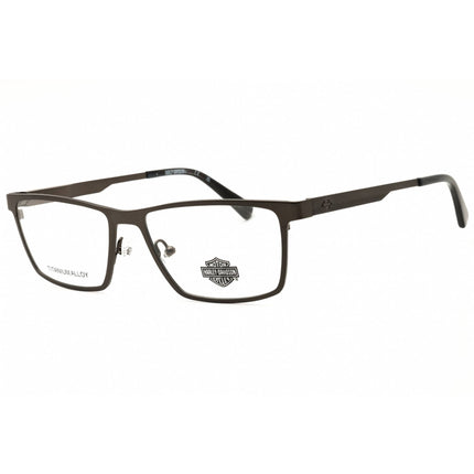 Harley Davidson Men's Eyeglasses - Matte Dark Nickeltin Full Rim Frame | HD50117 007 ,