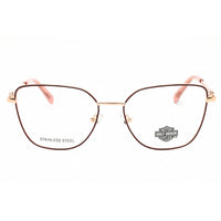 Harley Davidson Women's Eyeglasses - Shiny Bordeaux Metal Full Rim Frame | HD50118 069 ,