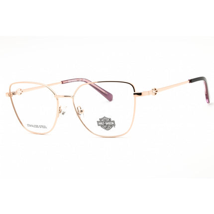 Harley Davidson Women's Eyeglasses - Shiny Rose Gold Full Rim Frame | HD50118 028 ,