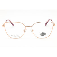 Harley Davidson Women's Eyeglasses - Shiny Rose Gold Full Rim Frame | HD50118 028 ,