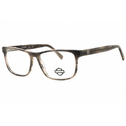 Harley Davidson Men's Eyeglasses - Grey/Black Rectangular Full Rim Frame | HD50122 020 ,