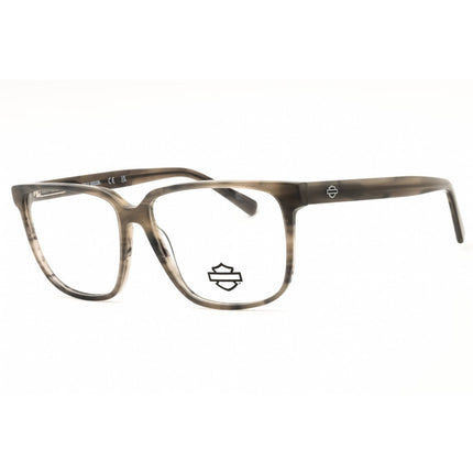 Harley Davidson Men's Eyeglasses - Grey/Black Rectangular Full Rim Frame | HD50123 020 ,