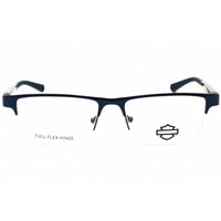Harley Davidson Men's Eyeglasses - Matte Blue Rectangular Half Rim Frame | HD50126 091 ,