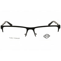 Harley Davidson Men's Eyeglasses - Matte Black Titanium Half Rim Frame | HD50132 002 ,