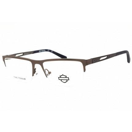Harley Davidson Men's Eyeglasses - Matte Gunmetal Rectangular Frame | HD50132 009 ,