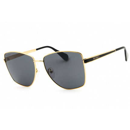Max & Co Women's Sunglasses - Shiny Deep Gold/Black Metal Full Rim Frame | MO0104 01B ,