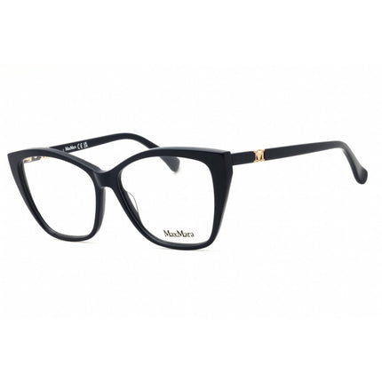 Max Mara Women's Eyeglasses - Shiny Blue Acetate Cat Eye Full Rim Frame | MM5036 090 ,