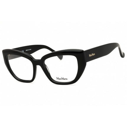 Max Mara Women's Eyeglasses - Shiny Black Acetate Cat Eye Full Rim Frame | MM5135 001 ,