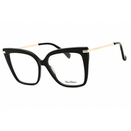 Max Mara Women's Eyeglasses - Shiny Black Acetate Cat Eye Full Rim Frame | MM5144 001 ,