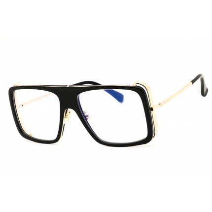 Max Mara Unisex Eyeglasses - Shiny Black/Gold Acetate Full Rim Frame | MM5172-B 001 ,
