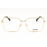 Max Mara Women's Eyeglasses - Shiny Deep Gold Rectangular Full Rim Frame | MM5177 030 ,
