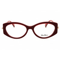 Max Mara Women's Eyeglasses - Shiny Bordeaux Acetate Oval Full Rim Frame | MM5204 069 ,