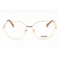 Max Mara Women's Eyeglasses - Pink Gold Metal Round Shape Full Rim Frame | MM5207 033 ,