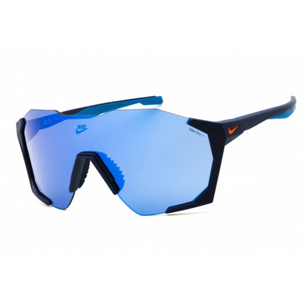 Nike Unisex Sunglasses - Matte Blue Void Half Rim Frame | CHARGED SHIELD IB3518X 492 ,