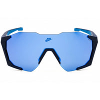 Nike Unisex Sunglasses - Matte Blue Void Half Rim Frame | CHARGED SHIELD IB3518X 492 ,