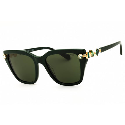 Swarovski Women's Sunglasses - Dark Green Rectangular Full Rim Frame | 0SK6041 102671 ,