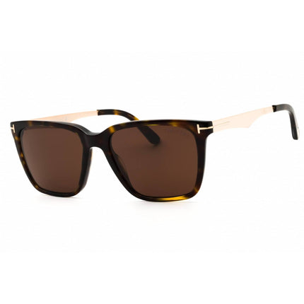 Tom Ford Men's Sunglasses - Dark Havana Rectangular Full Rim Frame, 54mm | FT0862 52E ,