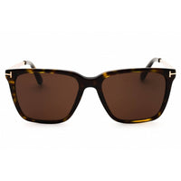 Tom Ford Men's Sunglasses - Dark Havana Rectangular Full Rim Frame, 54mm | FT0862 52E ,