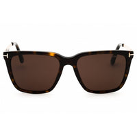 Tom Ford Men's Sunglasses - Dark Havana/Beige Rectangular Frame, 56mm | FT0862 52E ,