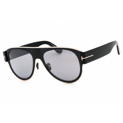 Tom Ford Men's Sunglasses - Shiny Black Metal Aviator Full Rim Frame | FT1074 01C ,