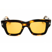 Tom Ford Men's Sunglasses - Dark Havana Rectangular Shape Full Rim Frame | FT1154 52E ,