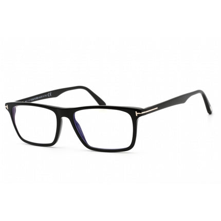 Tom Ford Men's Eyeglasses - Shiny Black Rectangular Full Rim Frame | FT5681-B 001 ,
