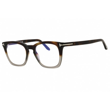 Tom Ford Men's Eyeglasses - Coloured Havana Rectangular Full Rim Frame | FT5736-B 055 ,