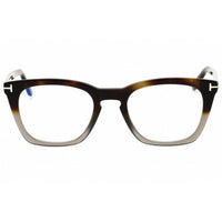 Tom Ford Men's Eyeglasses - Coloured Havana Rectangular Full Rim Frame | FT5736-B 055 ,