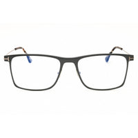 Tom Ford Men's Eyeglasses - Grey/Blue Metal Rectangular Full Rim Frame | FT5865-B 020 ,