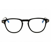 Tom Ford Men's Eyeglasses - Shiny Black Acetate Round Full Rim Frame | FT5899-B 001 ,