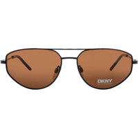 DKNY Women's Sunglasses - Black Metal Geometric Shape Full Rim Frame | DK117S 001 ,