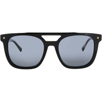 ELTON JOHN Unisex Sunglasses - Black Acetate Aviator Full Rim Frame | HIFI 3 VYBLK ,