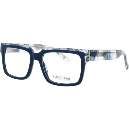 ELTON JOHN Women's Eyeglasses - Navy/Feather Acetate Full Rim Frame | HONKYCAT 5 NVYTR ,
