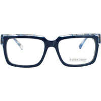 ELTON JOHN Women's Eyeglasses - Navy/Feather Acetate Full Rim Frame | HONKYCAT 5 NVYTR ,