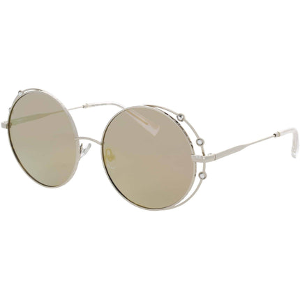 ELTON JOHN Women's Sunglasses - Gold Round Full Rim Frame | SHOOTING STAR 1 GLDSY ,