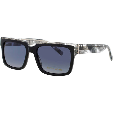 ELTON JOHN Women's Sunglasses - Black/Feather Full Rim Frame | HONKY CAT 4 BLKFT ,