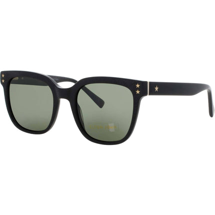 ELTON JOHN Women's Sunglasses - Matte Black Square Full Rim Frame | OVERTURE 4 BLKMT ,