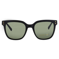 ELTON JOHN Women's Sunglasses - Matte Black Square Full Rim Frame | OVERTURE 4 BLKMT ,