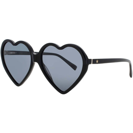 ELTON JOHN Women's Sunglasses - Black Acetate Heart Full Rim Frame | DGBYHEART 2 BLACK ,